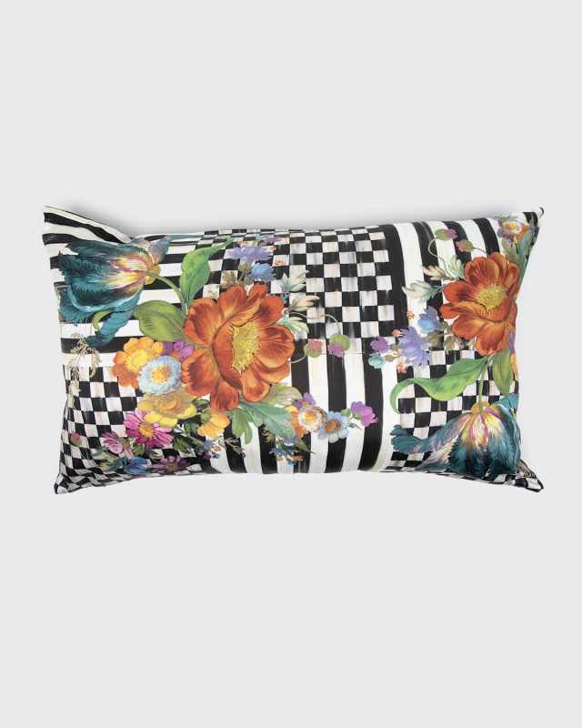 Courtly Flower Market Lumbar Pillow